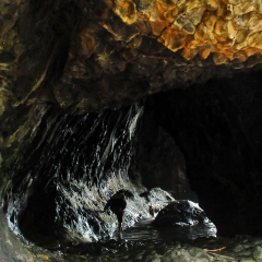 At Lusok, a sea cave along the coasts of Calayan island