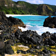 At Sibang Cove on Calayan island