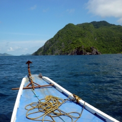 Les îles Calamian dans la distance